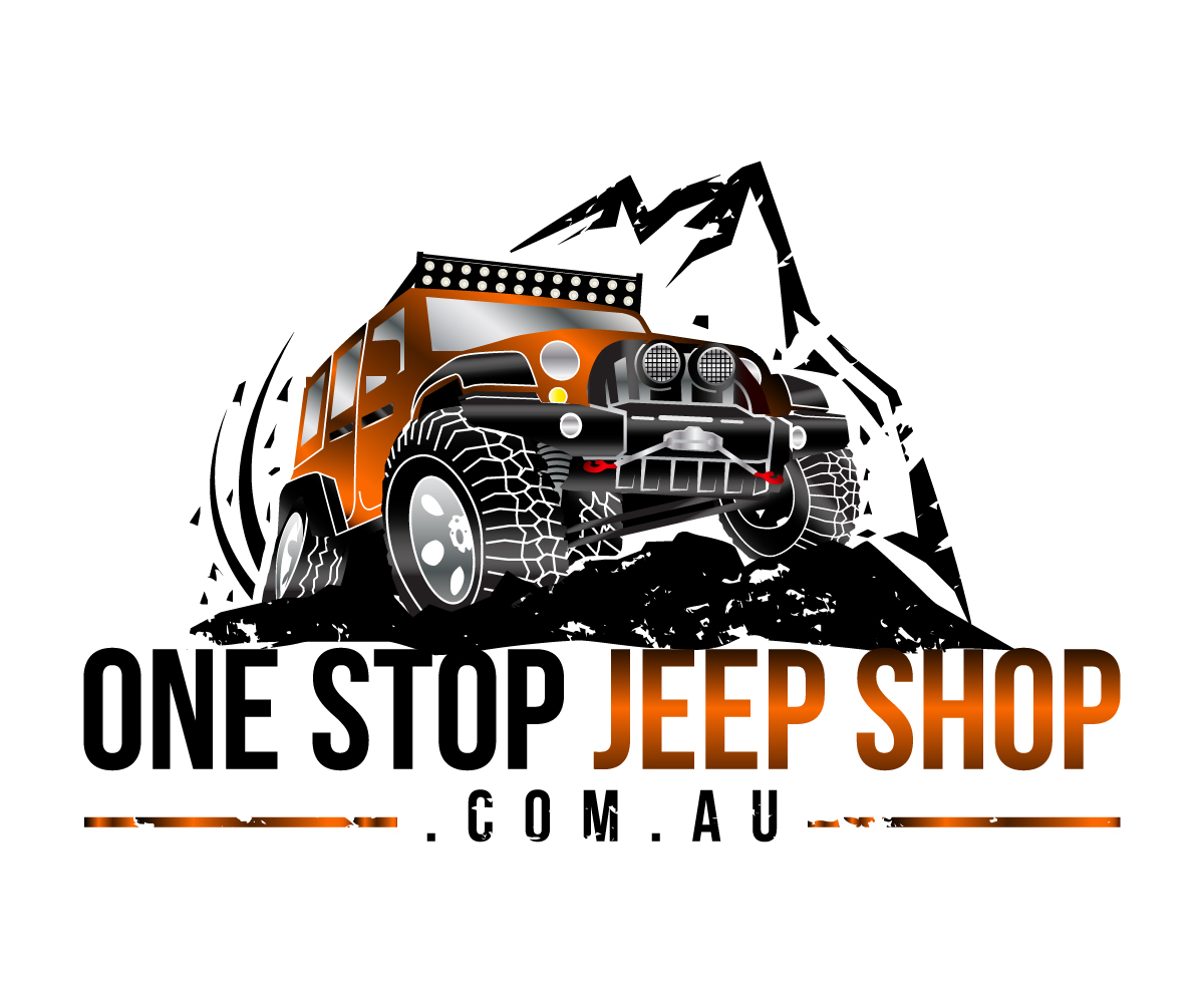 Logo Design by sangeloenriquez for One Stop Jeep Shop Pty Ltd | Design #14215724