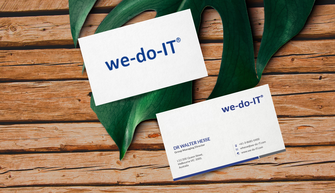 Business Card Design by Sarah Mathews for we-do-IT Pty Ltd | Design #14140400