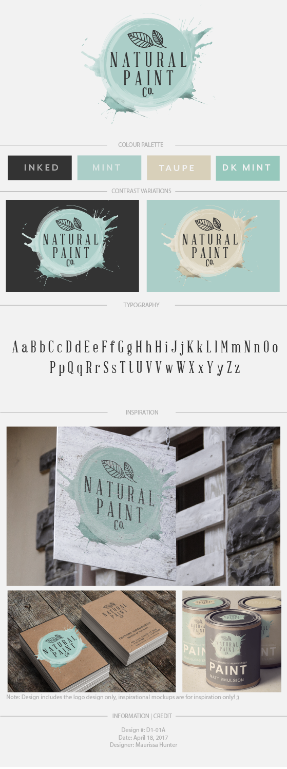 Logo-Design von Maurissahunter für The Natural Paint Company | Design #14498393