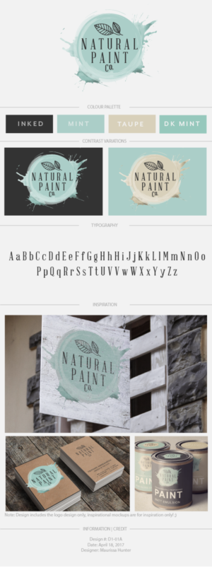 Logo Design by Maurissahunter for The Natural Paint Company | Design #14498393