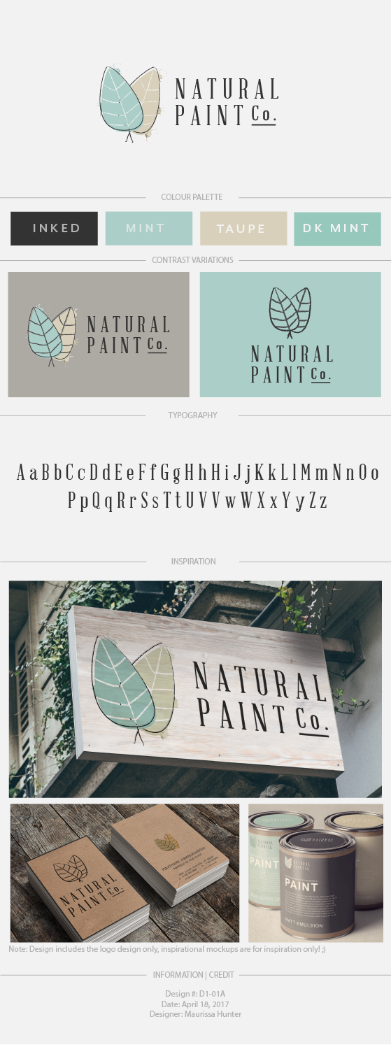 Logo Design by Maurissahunter for The Natural Paint Company | Design #14498394
