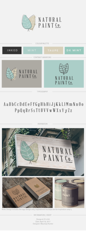 Logo Design by Maurissahunter for The Natural Paint Company | Design: #14498394