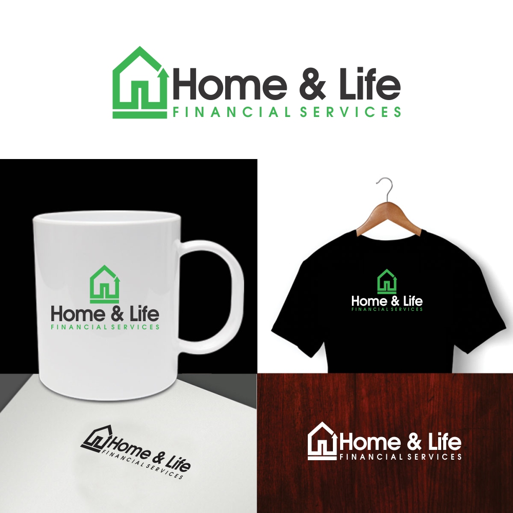 Logo Design by e-graphics for Home & Life Financial Services | Design #14142288