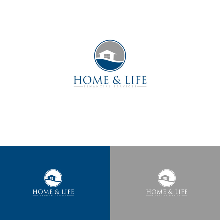 Logo Design by DesignDUO for Home & Life Financial Services | Design #14156287