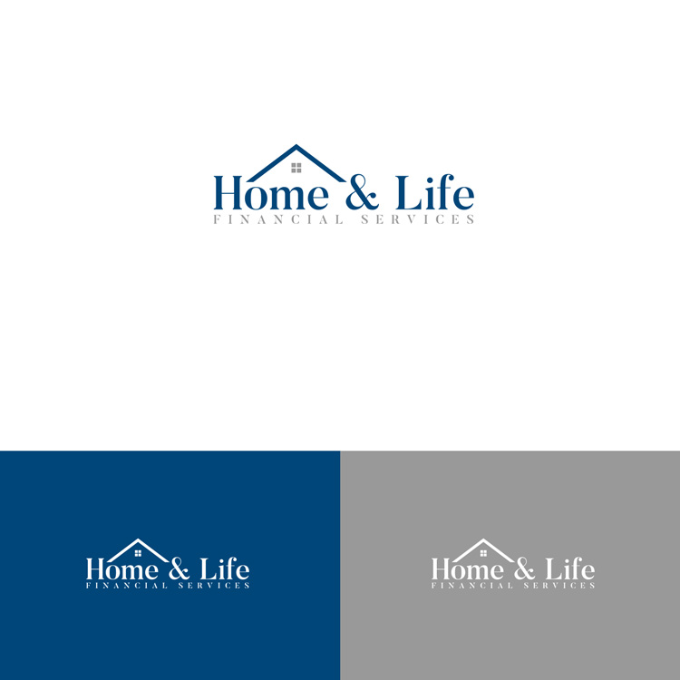 Logo Design by DesignDUO for Home & Life Financial Services | Design #14156290