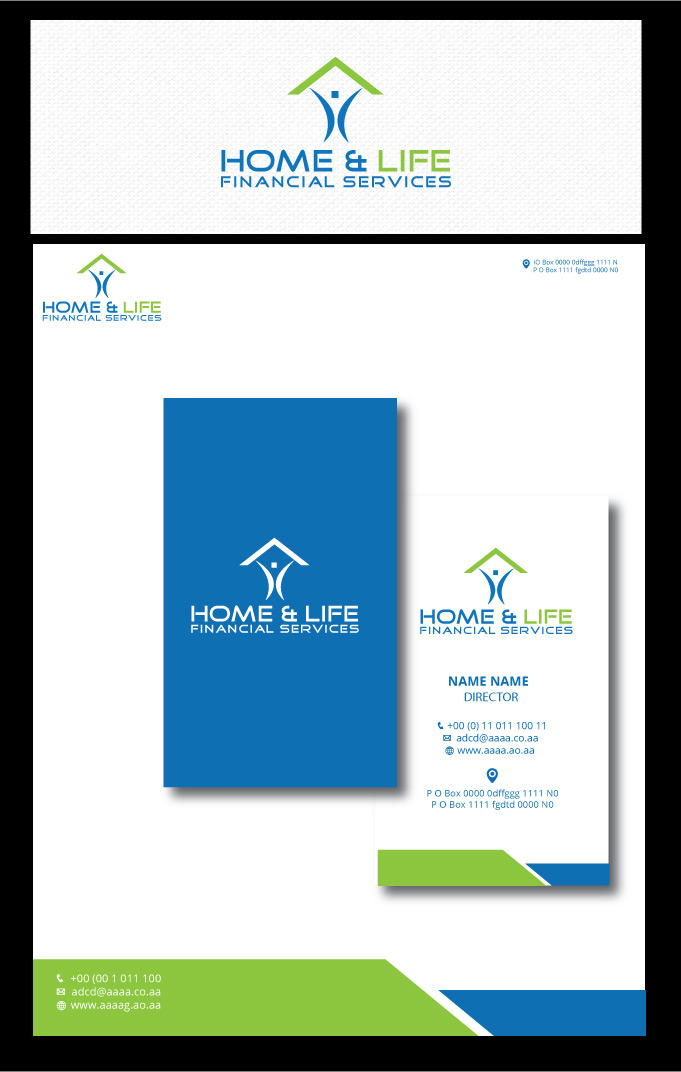 Diseño de Logo por zebronicgraphic para Home & Life Financial Services | Diseño #14142712