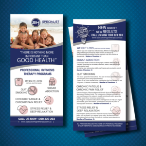 Flyer Design by uk for Specialist Hypnotherapy | Design: #14125432