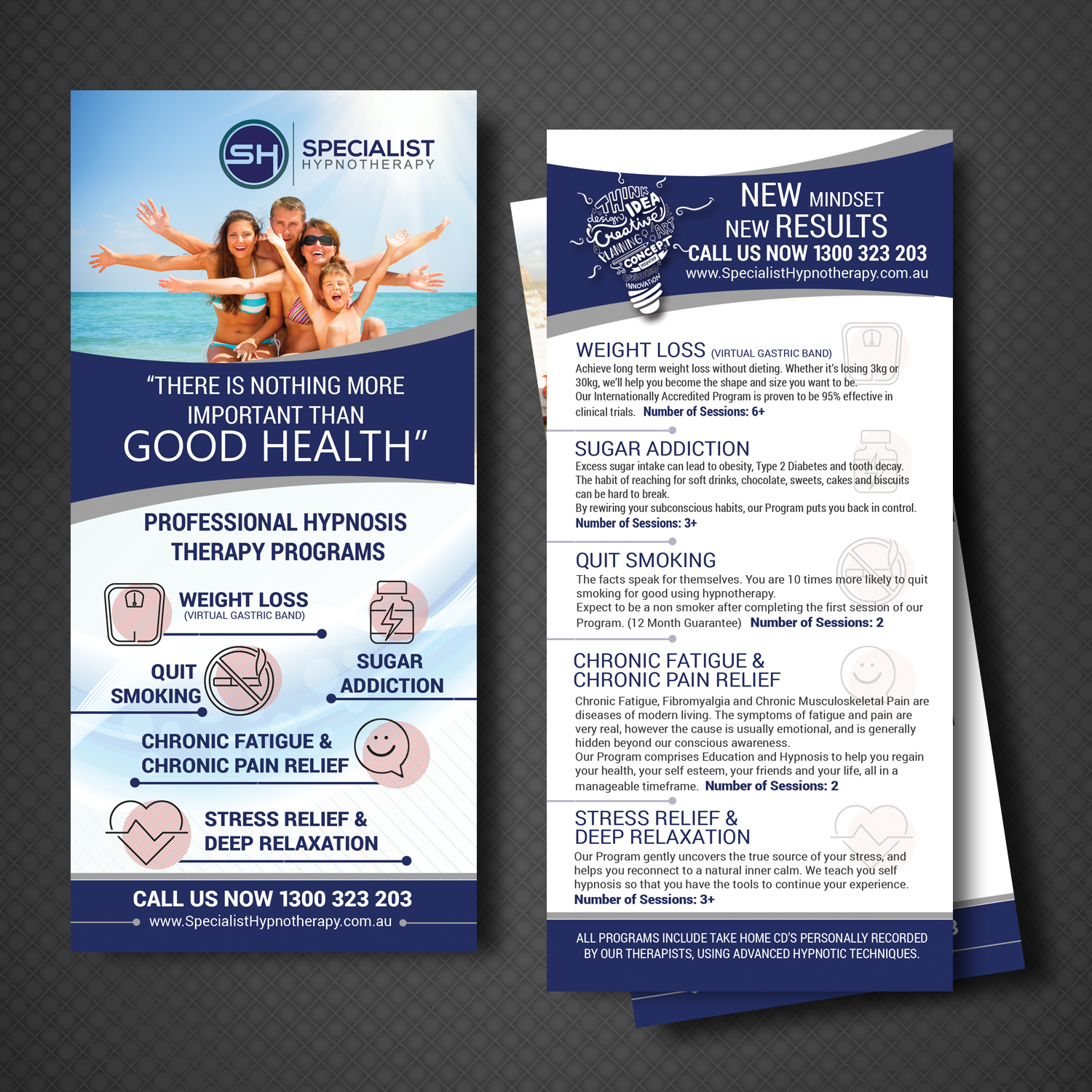 Flyer Design by uk for Specialist Hypnotherapy | Design #14126812