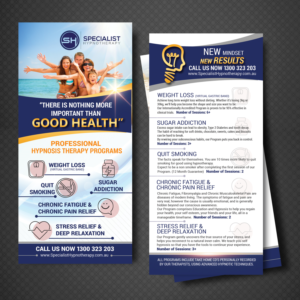Flyer Design by uk for Specialist Hypnotherapy | Design: #14130035