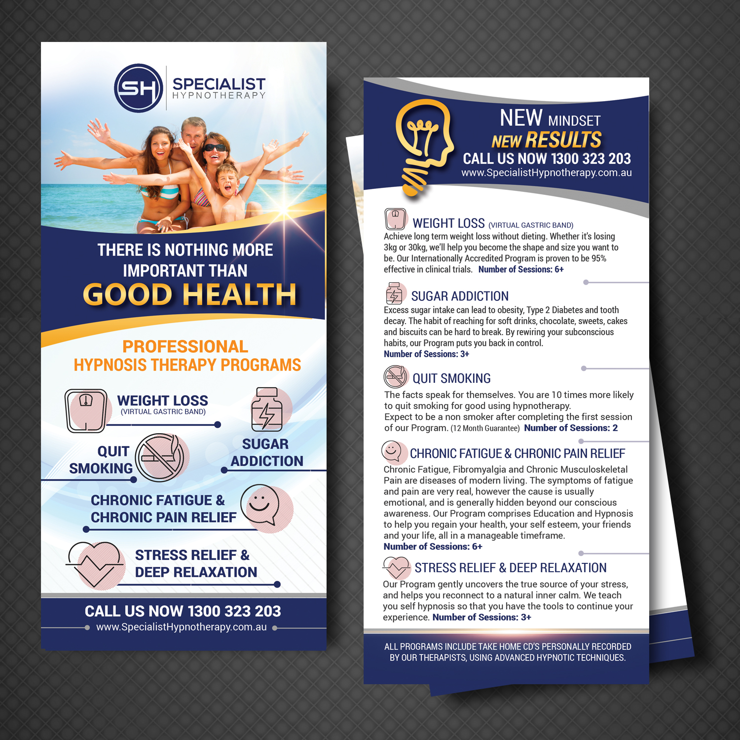 Flyer Design by uk for Specialist Hypnotherapy | Design #14141265