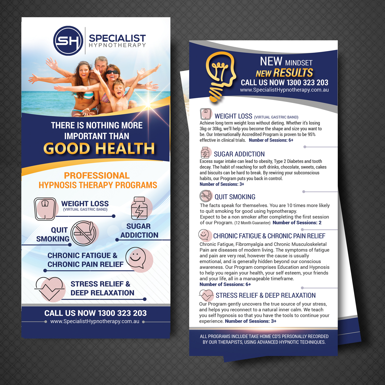 Flyer Design by uk for Specialist Hypnotherapy | Design #14151598
