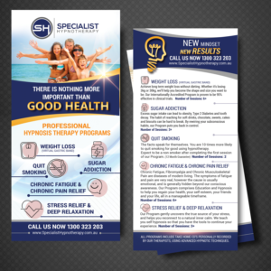 Flyer Design by uk for Specialist Hypnotherapy | Design: #14158299