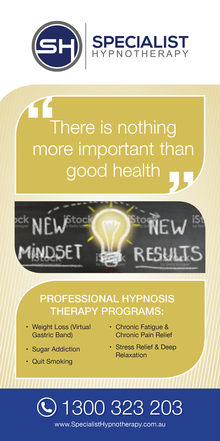 Flyer Design by DesignFive for Specialist Hypnotherapy | Design #14130116