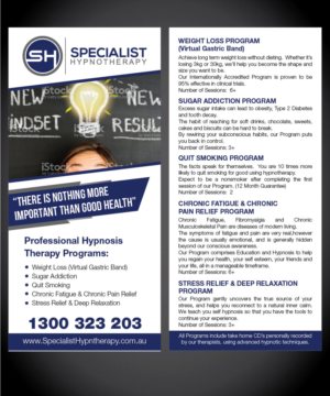 Flyer Design by joliau for Specialist Hypnotherapy | Design: #14160676