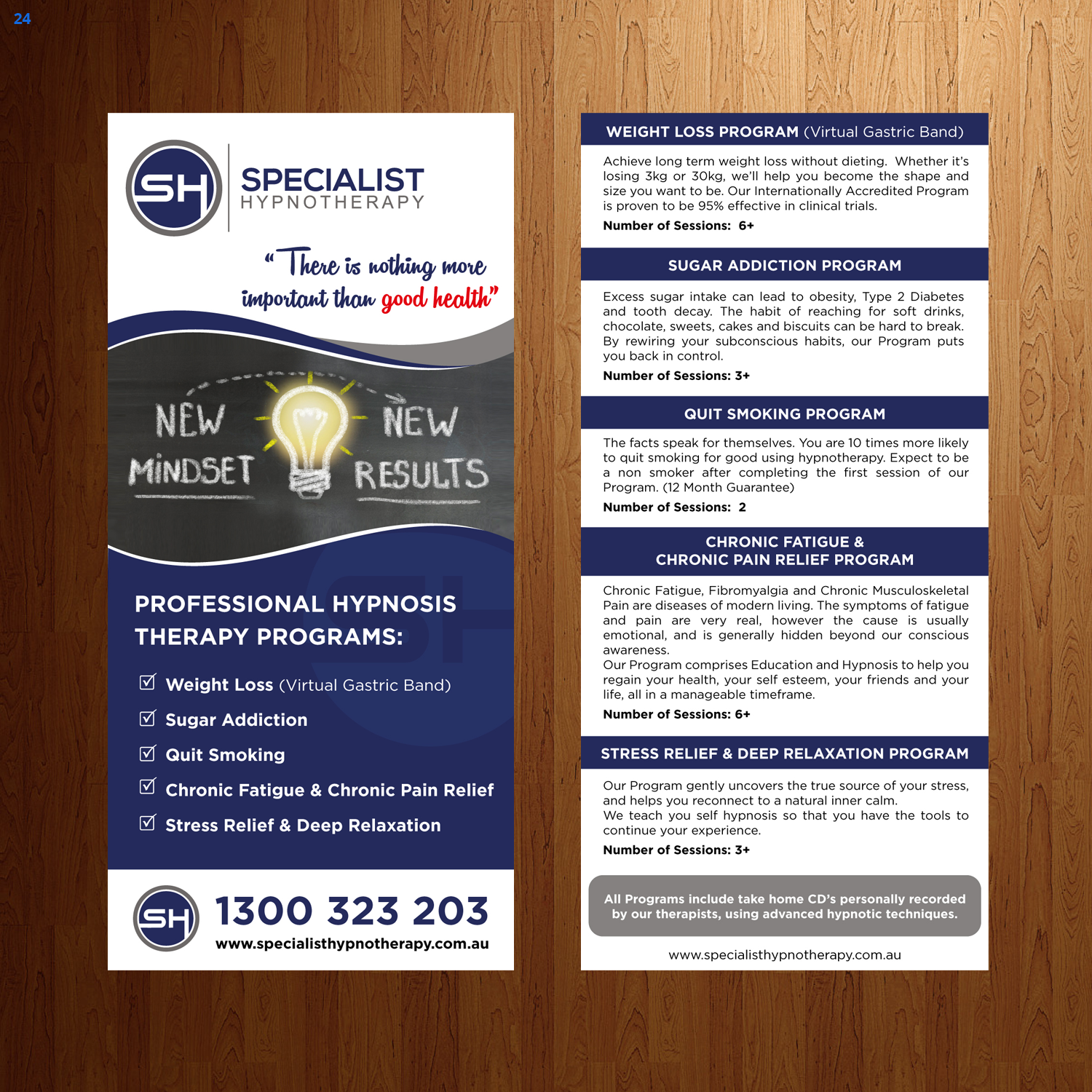 Flyer Design by uniquedesign10 for Specialist Hypnotherapy | Design #14134845