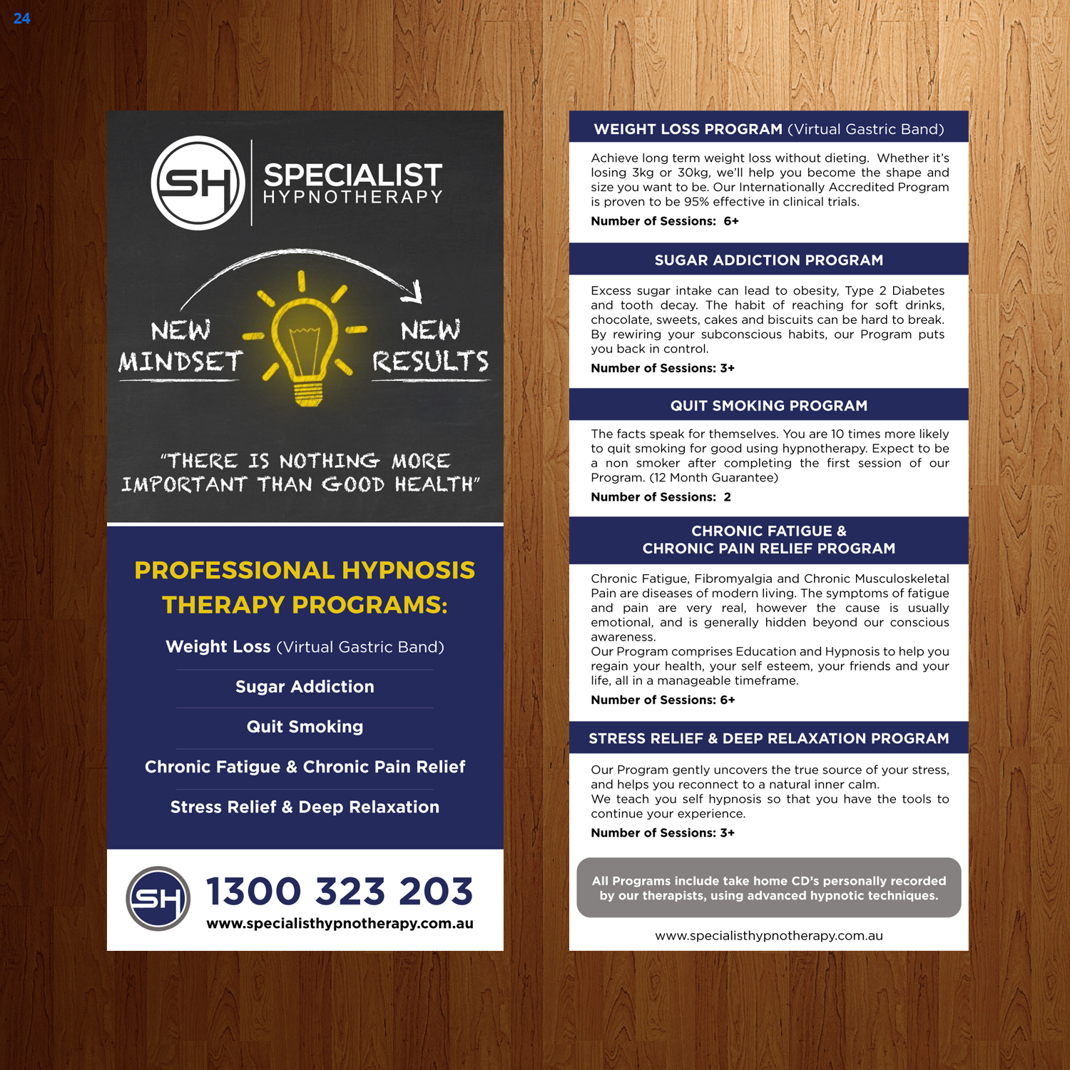 Flyer Design by uniquedesign10 for Specialist Hypnotherapy | Design #14135012