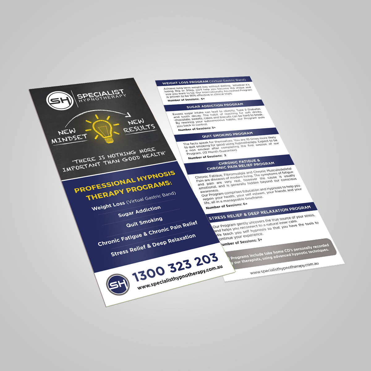 Flyer Design by uniquedesign10 for Specialist Hypnotherapy | Design #14135029
