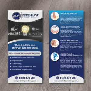 Flyer Design by alex989 for Specialist Hypnotherapy | Design: #14138819