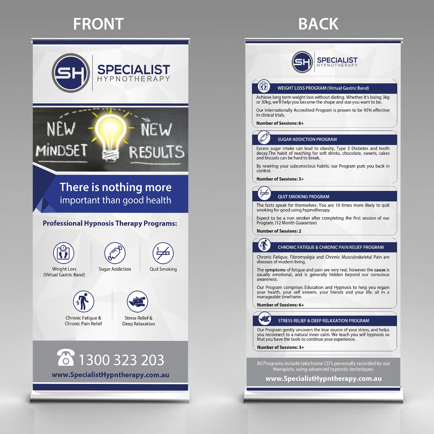 Flyer Design by creative.bugs for Specialist Hypnotherapy | Design #14143764