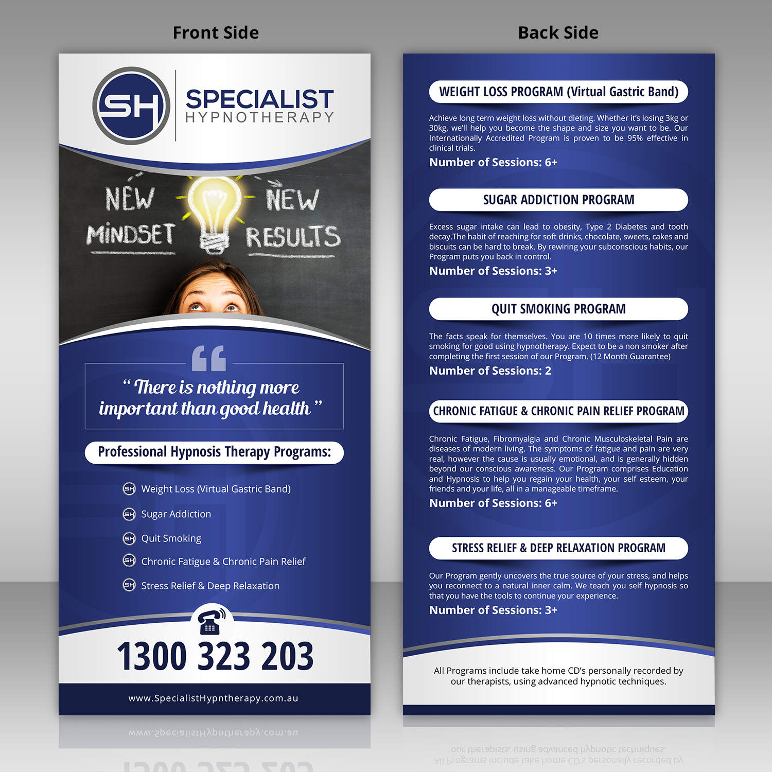 Flyer Design by SAI DESIGNS for Specialist Hypnotherapy | Design #14138922