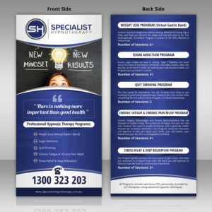 Flyer Design by SD WEBCREATION for Specialist Hypnotherapy | Design #14138922