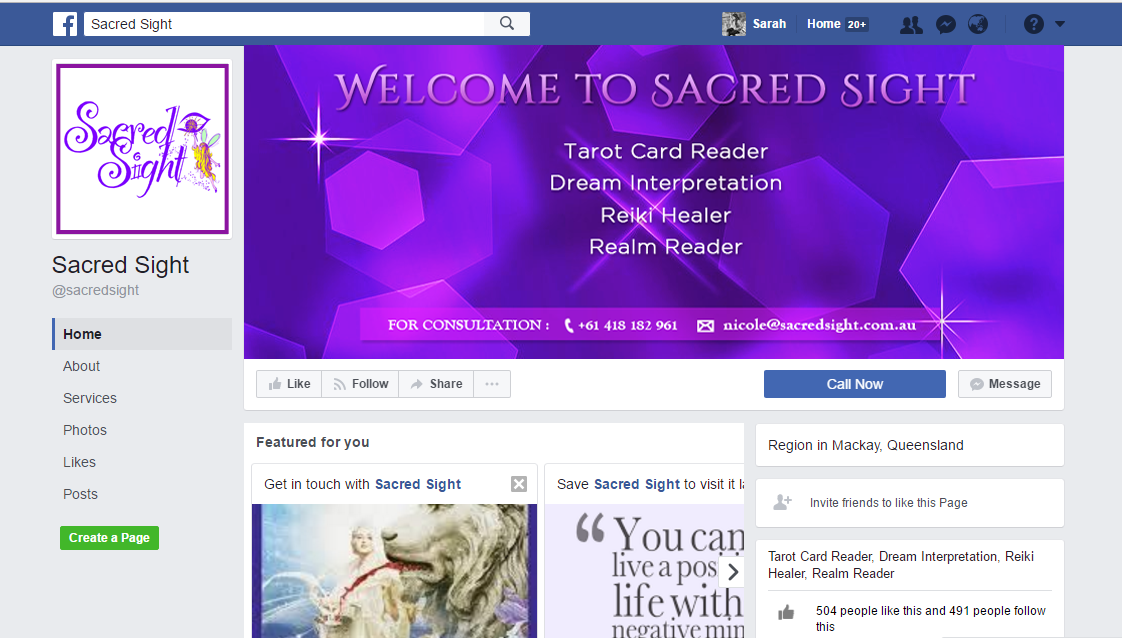 Facebook Design by Sarah Mathews for this project | Design #14139420