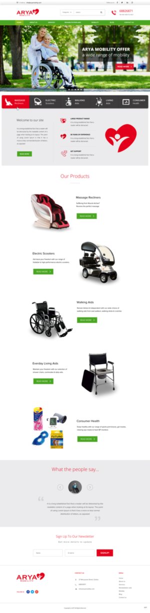 Web Design by pb for this project | Design: #14230259