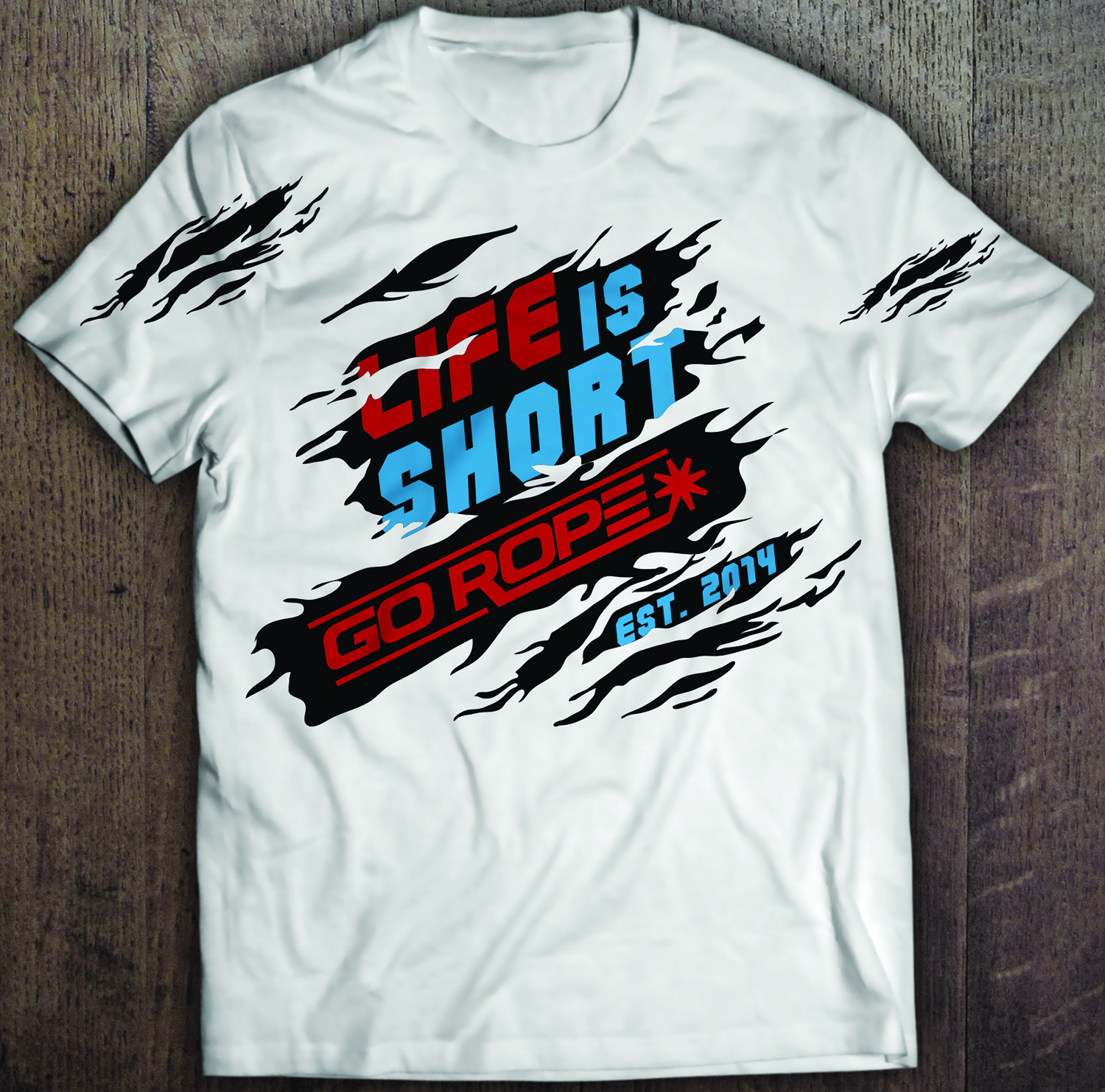 T-shirt Design by SAI DESIGNS for Go Rope Clothing Co. | Design #14160353