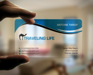 Travel Blogger Business Card for travelinglife.com | Business Card Design by chandrayaan.creative