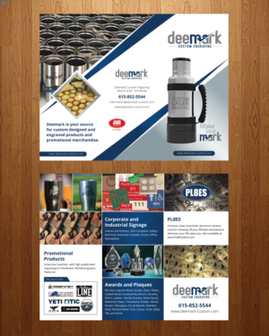 Brochure Design by uniquedesign10 for Deemark Custom Engraving | Design: #14177772
