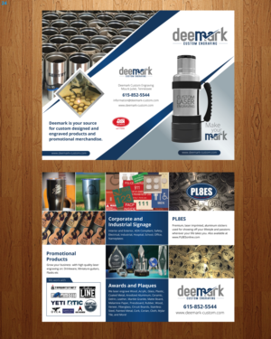 Brochure Design by uniquedesign10 for Deemark Custom Engraving | Design: #14180262