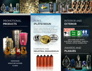 Brochure Design by alessandroevge for Deemark Custom Engraving | Design: #14174697