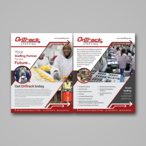Flyer Design by Mariyam Khan for OnTrack Staffing | Design: #14164336