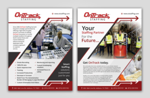 Flyer Design by Davud for OnTrack Staffing | Design: #14163143
