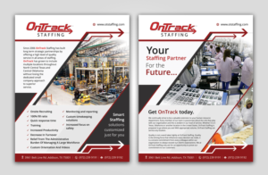 Flyer Design by Davud for OnTrack Staffing | Design: #14163144