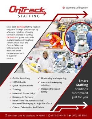 Flyer Design by - SWING - for OnTrack Staffing | Design: #14165920