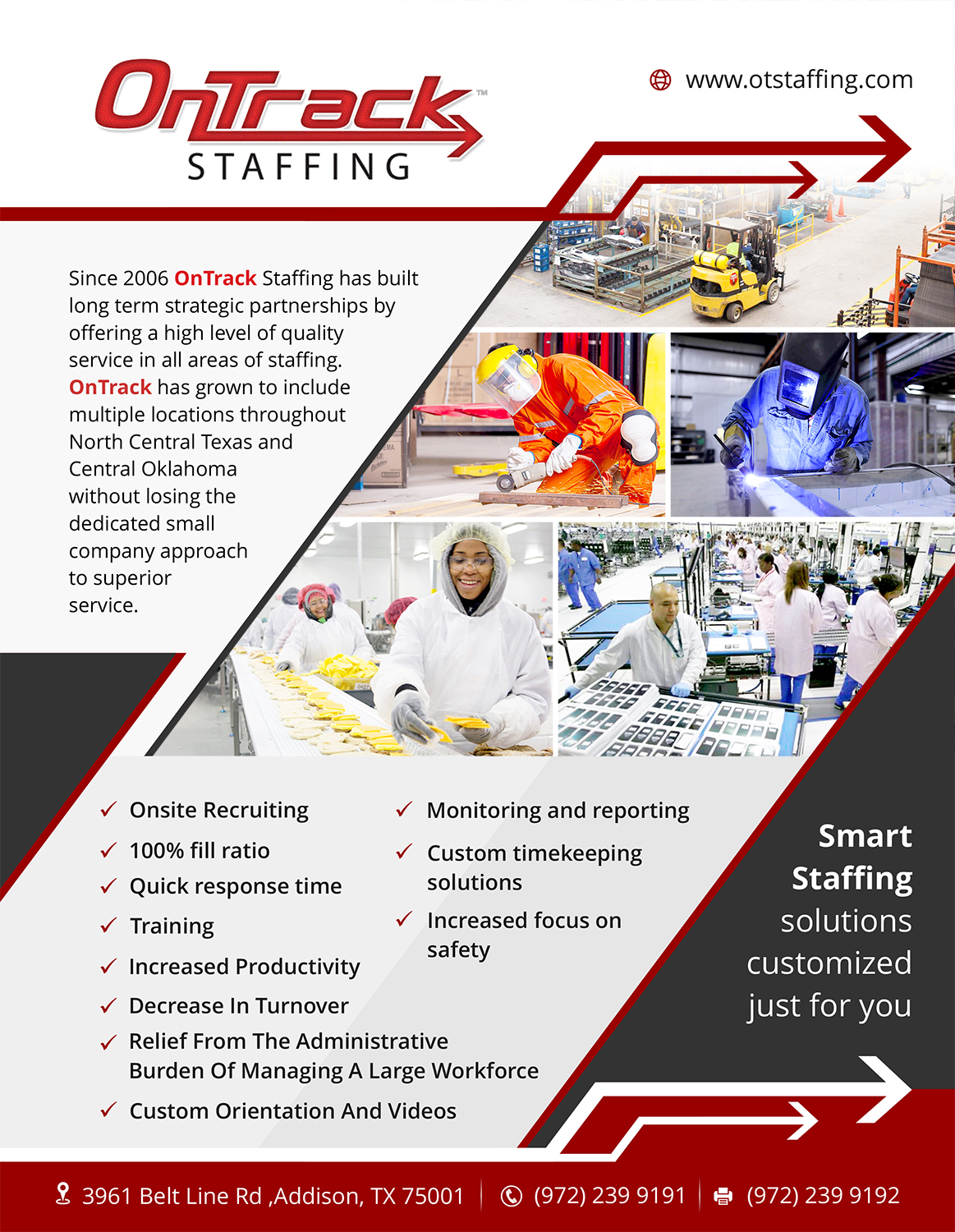 Flyer Design by - SWING - for OnTrack Staffing | Design #14167772