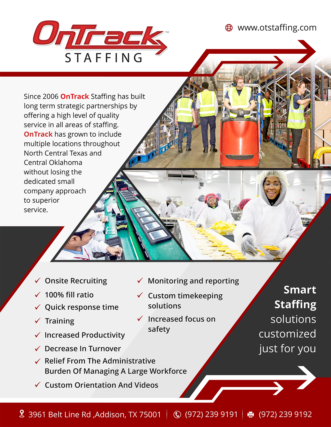Flyer Design by - SWING - for OnTrack Staffing | Design #14167773