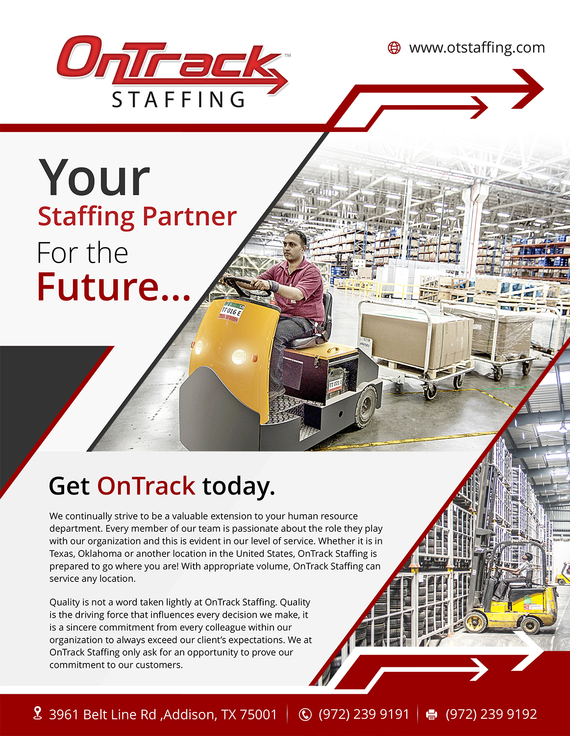 Flyer Design by - SWING - for OnTrack Staffing | Design #14168067
