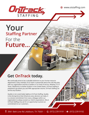 Flyer Design by - SWING - for OnTrack Staffing | Design: #14168067