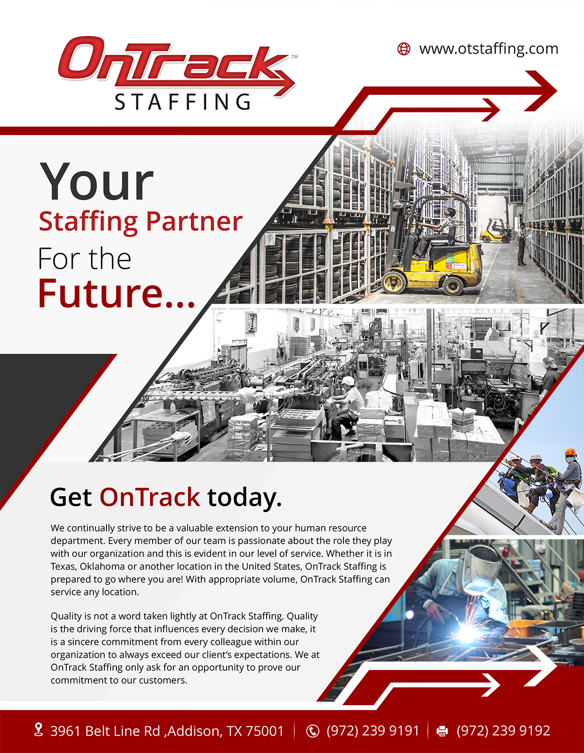 Flyer Design by - SWING - for OnTrack Staffing | Design #14168662