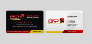 Diseño de Tarjeta de Presentación por INDIAN_Ashok para Bob Nichols Paving  | Diseño: #14173239