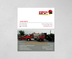 Diseño de Tarjeta de Presentación por chandrayaan.creative para Bob Nichols Paving  | Diseño: #14157195