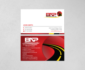 Diseño de Tarjeta de Presentación por chandrayaan.creative para Bob Nichols Paving  | Diseño: #14157209