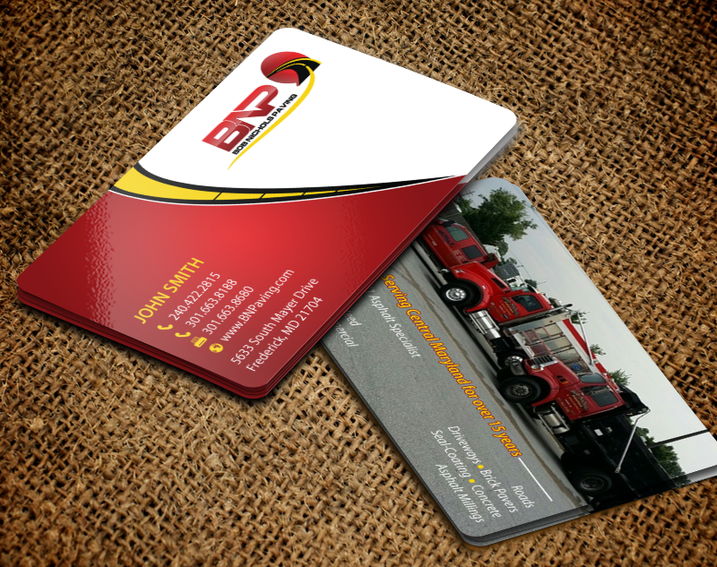 Business Card Design by chandrayaan.creative for Bob Nichols Paving  | Design #14157295