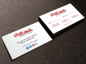 Business Card Design by Creations Box 2015 for OnTrack Staffing | Design: #14178442
