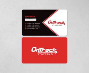 Business Card Design by chandrayaan.creative for OnTrack Staffing | Design: #14175891