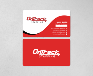 Business Card Design by chandrayaan.creative for OnTrack Staffing | Design: #14176703