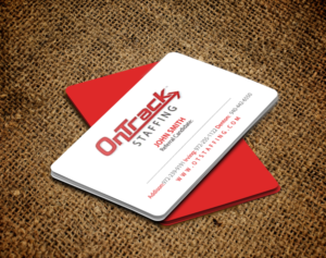 Business Card Design by chandrayaan.creative for OnTrack Staffing | Design: #14176714