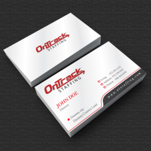 Business Card Design by e-graphics for OnTrack Staffing | Design: #14170752